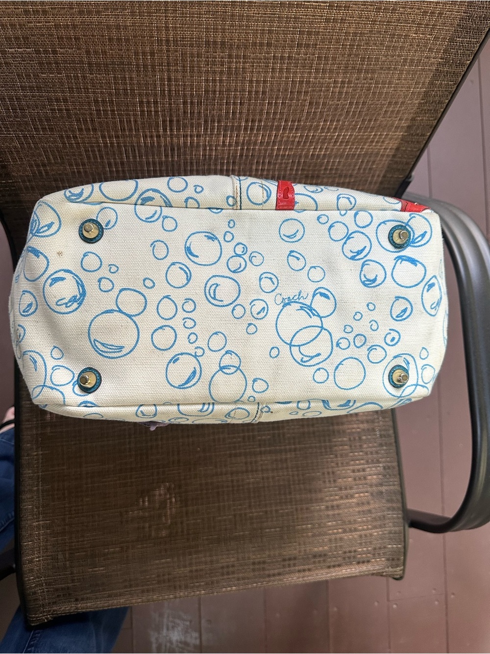 Coach Limited Edition Resort Bubble Fish Coral Tote - Picture 8 of 16
